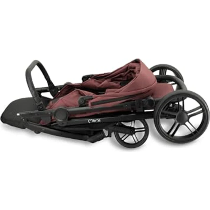MoMi CLARA Kinder-Buggy in Burgund, verstellbar für Kinder bis 22 kg, mit umfangreichem Zubehörset – Bild 20