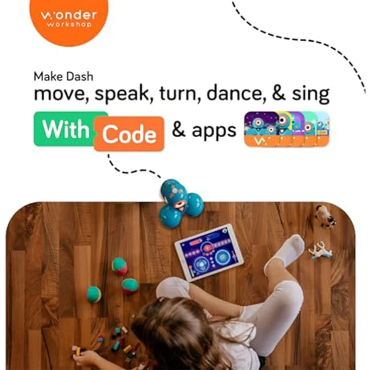 Wonder Workshop DA03 Dash Roboter - spielerisch programmieren lernen für Kinder - Spielzeug – Bild 5