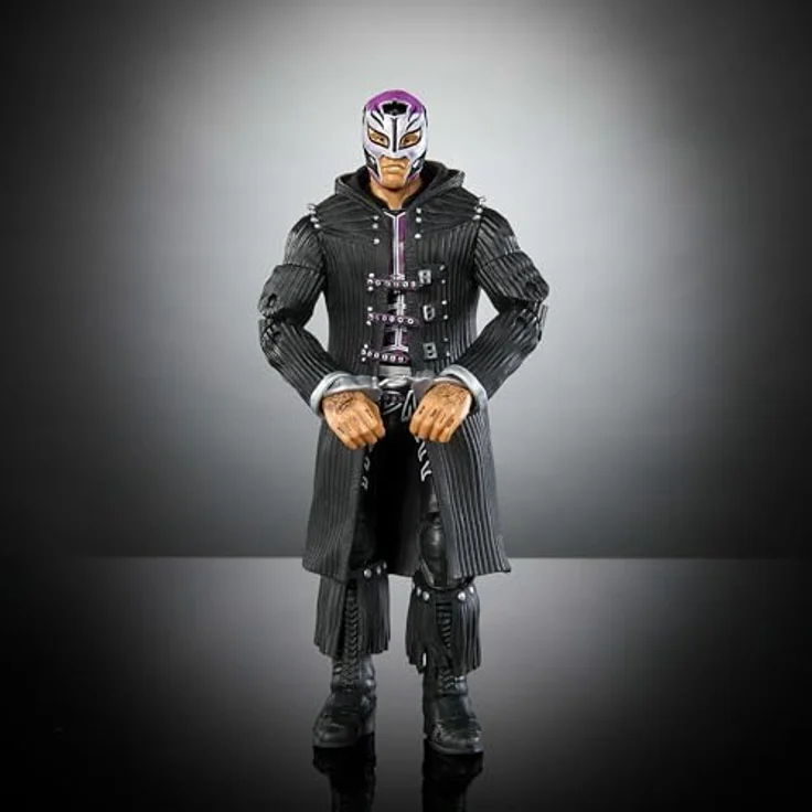 Mattel WWE Ultimative Edition Actionfigur, 15,2 cm Dominik Mysterio, austauschbare Köpfe & Hände, 30 Gelenkpunkte, TrueFX-Technologie – Bild 5