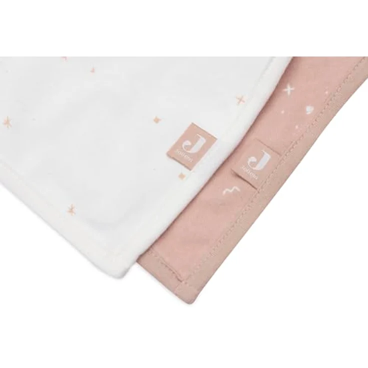 Jollein Sabberlätzchen Baby - Bandana Twinkling Wild Rose - 2er Pack 100% Baumwolle Klettverschluss Babylätzchen – Bild 5