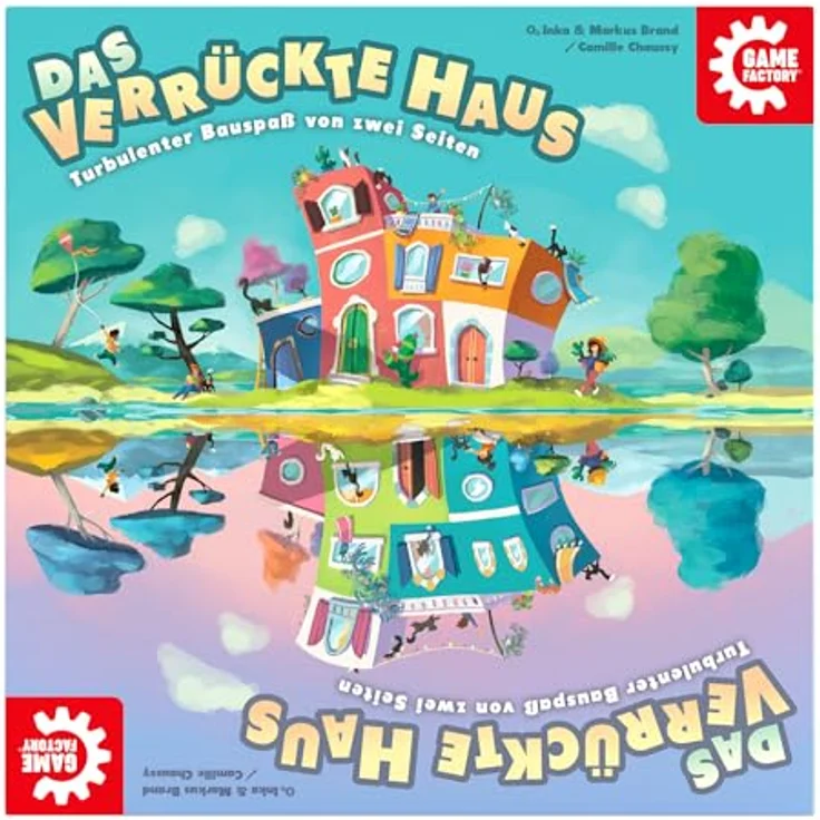 Game Factory 646312 Das verrückte Haus, turbulentes Bauspiel für Erwachsene und Kinder ab 8 Jahren, Familienspiel, für 2-6 Spieler – Bild 4