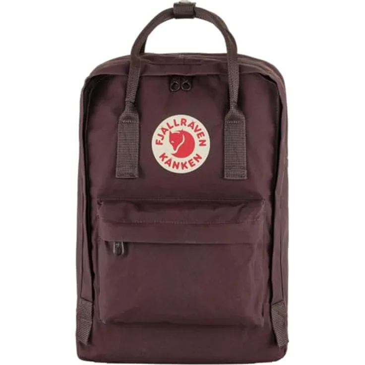 Fjällräven Kånken Laptop 15'', Schulrucksack mit gepolstertem Laptopfach, 18 Liter, 40 cm, Farbe Blackberry