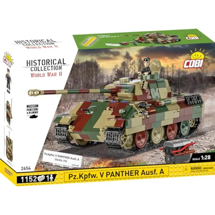 COBI PzKpfw V PANTHER Ausf. A, Klemmbausteine Made in EU – Bild 1