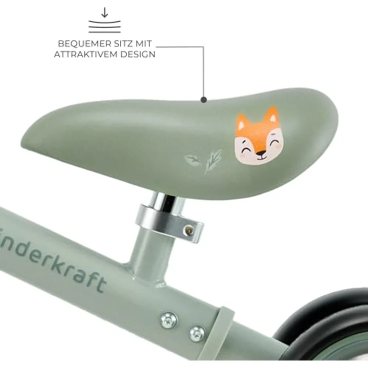 Kinderkraft Cutie Flash, Lernlaufrad mit LED-Lichtern, verstellbarer Sitz, stabile Stahlkonstruktion, für Kinder ab 1 Jahr, Grün – Bild 4