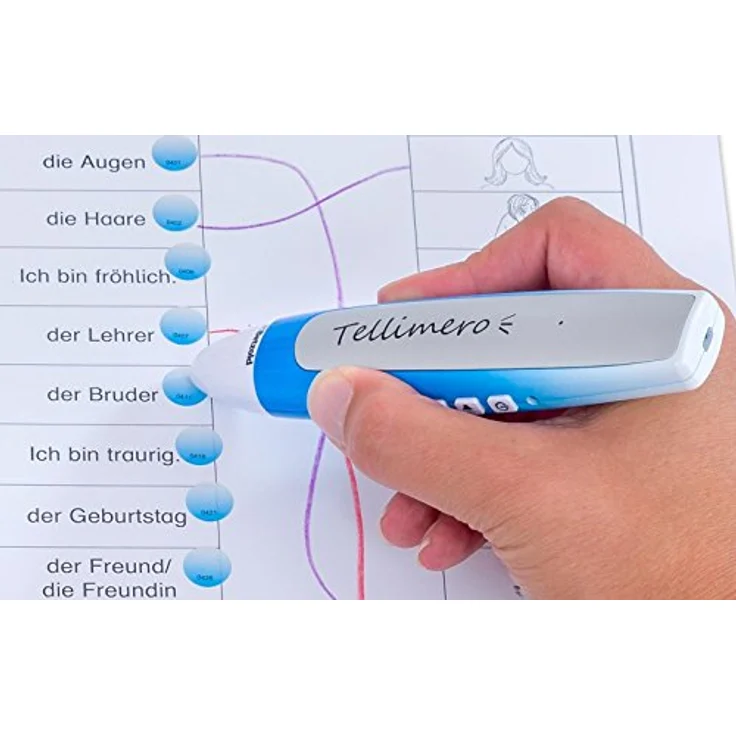 Tellimero 754698 - Lese-Stift zum selbst bespielen - Audio Kinder-Vorlesestift – Bild 4
