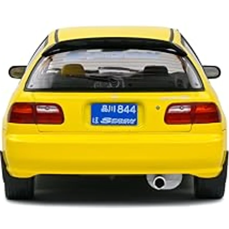 Solido Honda Civic EG6 (1991, gelb), Diecast Modellauto im Maßstab 1:18 mit beweglichen Türen und lenkbarer Vorderachse, ikonischer JDM-Klassiker für Sammler & Tuning-Fans – Bild 4