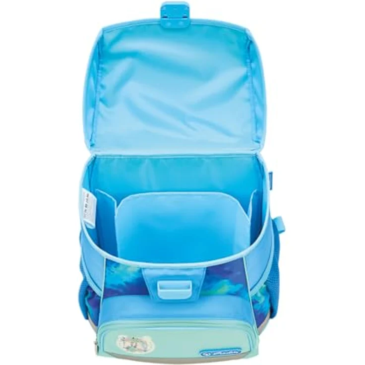 Herlitz Schulranzen Set Loop Plus Lucky Horse, 10-teiliges Set für Mädchen in pastellblau, ergonomisch und wasserabweisend – Bild 4