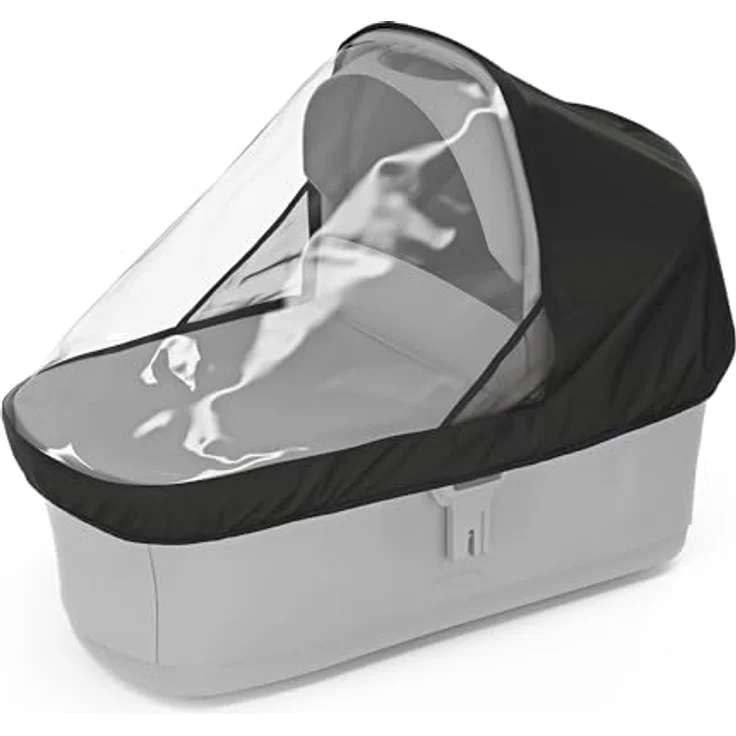 Thule Bassinet Rain Cover, Regenverdeck für Kinderkörbchen, passgenauer Wetterschutz in Schwarz, One-Size – Bild 1