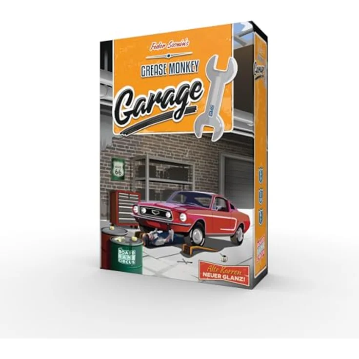 Board Game Circus Grease Monkey Garage, Brettspiel mit hochwertigen Spielkomponenten, kompakter Aufbewahrung, für verschiedene Altersgruppen – Bild 4