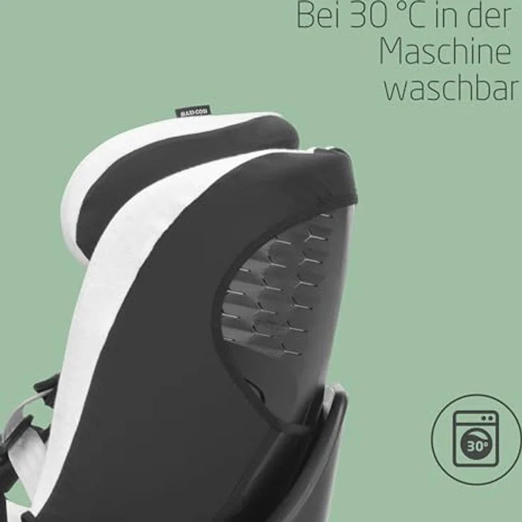 Maxi-Cosi Autositzbezug Emerald 360 S, Bio-Baumwolle, waschmaschinenfest, atmungsaktiv und feuchtigkeitsabsorbierend, Natural White – Bild 4