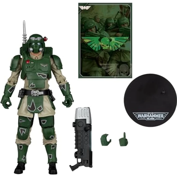 McFarlane Warhammer 40,000 Action Figure Kasrkin (Astra Militarum), 18 cm, mit Plasmagewehr und Display-Basis – Bild 3