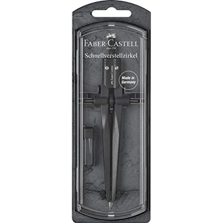 Faber-Castell 174530 - Schnellverstellzirkel Stream, Blackstone, 1 Stück