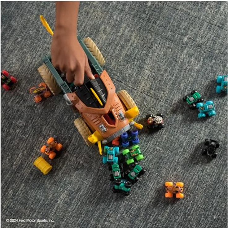 Spin Master Monster Jam Mini Warthog Playset mit Mad Hog Chomper und Megalodon Truck im Maßstab 1:87, geeignet für Kinder ab 3 Jahren – Bild 4