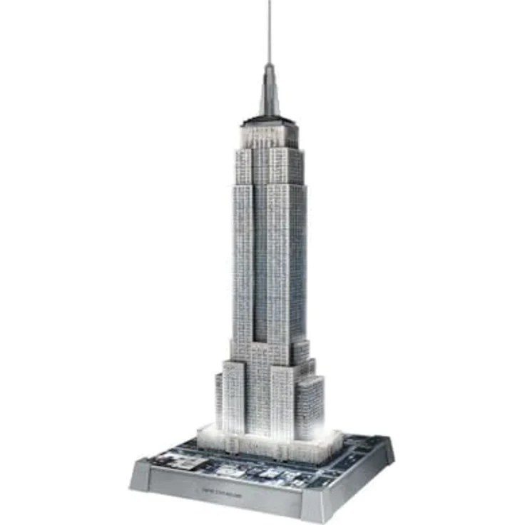 Ravensburger 3D Puzzle Iconics: Empire State Building - mit LED Beleuchtung, 3 Beleuchtungsmodi, 216 Teile – Bild 5