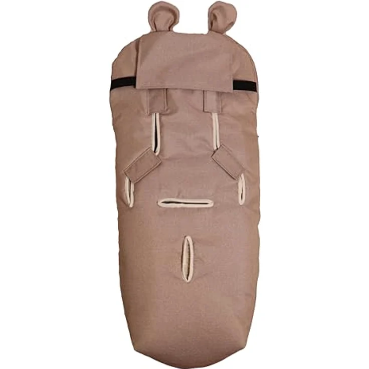 Kaiser 65825 XL EARS WOOL, Woll Fußsack für Kinderwagen und Fahrradanhänger, schmutzunempfindlich, sand melange – Bild 2