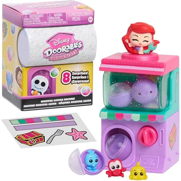 Disney Doorables Squish‘Alots Whatcha Gotcha-Automaten, Sammelfiguren für Kinder ab 5 Jahren, 6 Überraschungen, von Just Play, 11.43 – Bild 1