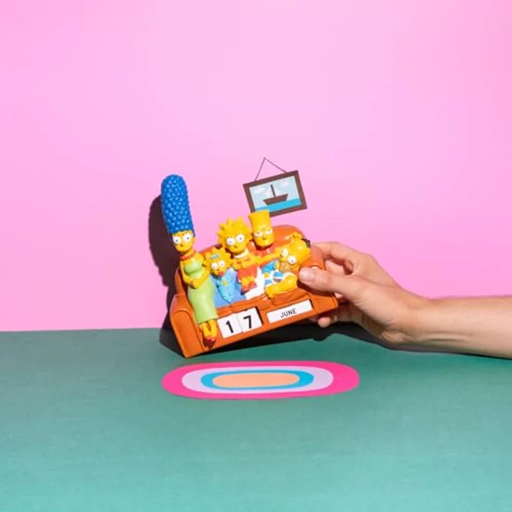 Grupo Erik Der Simpsons 3D-Kalender für die Ewigkeit, handbemalt aus Resin, flexibles Design mit austauschbaren Blöcken für Tage und Monate, offiziell lizenziertes Produkt – Bild 4