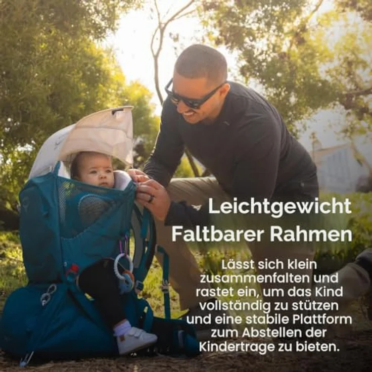 Osprey Poco SLT, Babytrage mit ergonomischem Rückensystem und robustem Beckengurt, Unisex – Bild 3