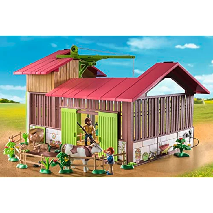 PLAYMOBIL® 71304 Großer Bauernhof, Spielset mit dreh- und ausfahrbarem Ladekran, Playmobil Country – Bild 4