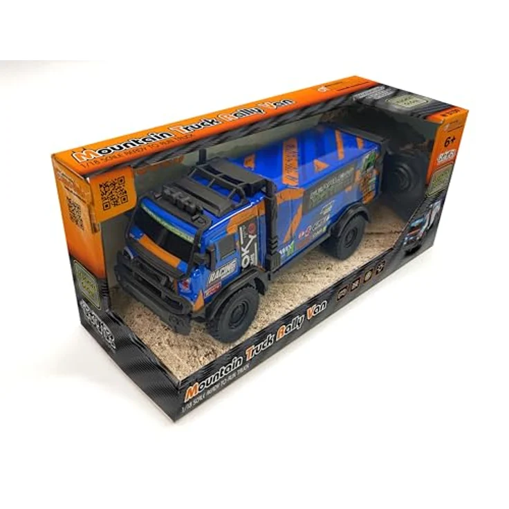 DF-Models Mountain Truck Rally Van 1:18 RTR, Renn-Lkw, 1:18, 6 Jahr(e), 300 mAh, 250 g, blau – Bild 6