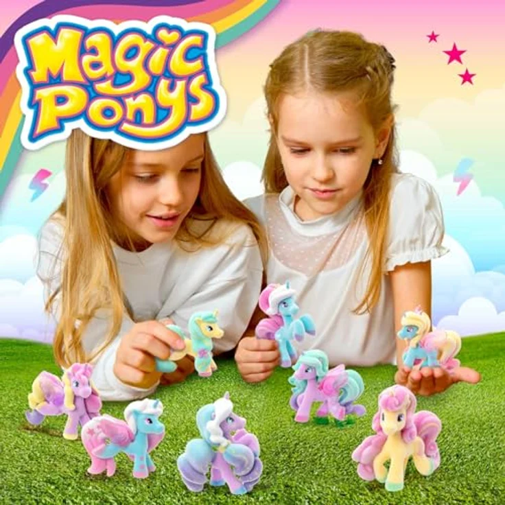 CRAZE Magic PONYS, Sammelfiguren aus PONYDALE, 18 verschiedene Ponys mit besonderen Details und 3 Häusern, inklusive 1 Spezialfigur pro Haus – Bild 5