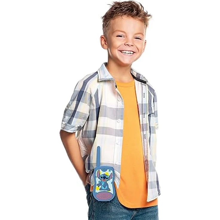 Lexibook Disney Stitch Walkie Talkies mit Gürtelclip, 200 Meter Reichweite für Kinder – Bild 4