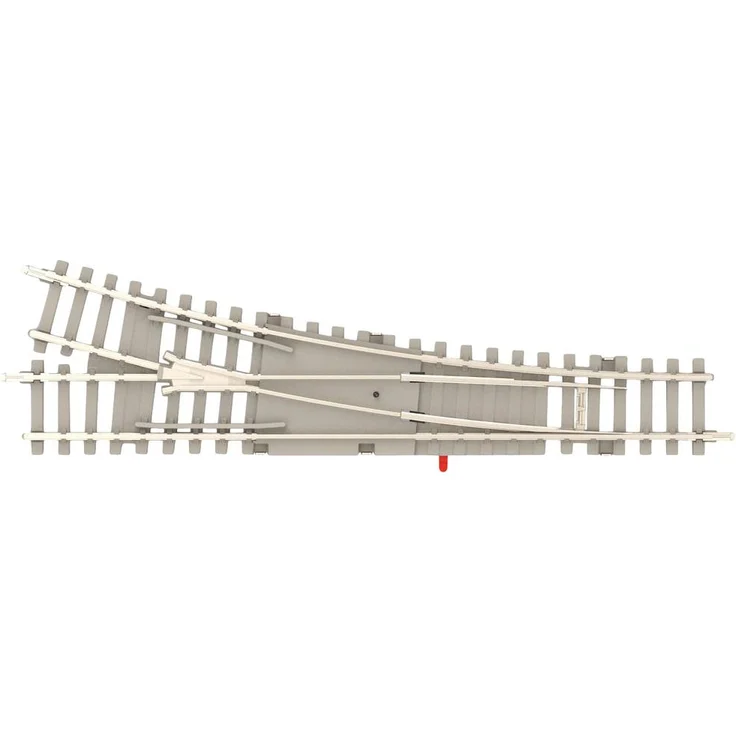 MiniTrix T14539 N Gleis Weiche, rechts, 15° mit polarisiertem Herzstück und Betonschwelle, Länge 112,6 mm