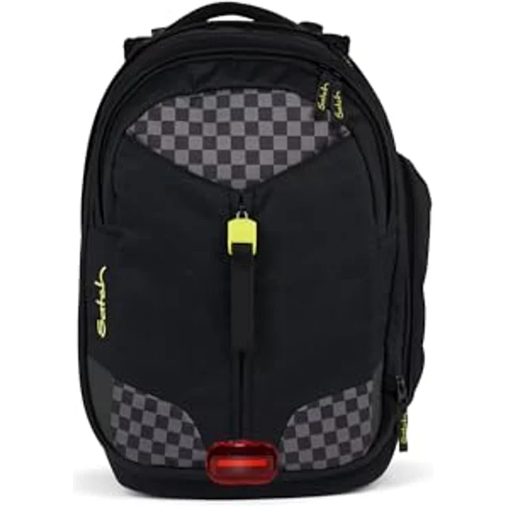 Satch Schulrucksack satch match, erweiterbarer Rucksack aus recyceltem Polyester, schwarz – Bild 8