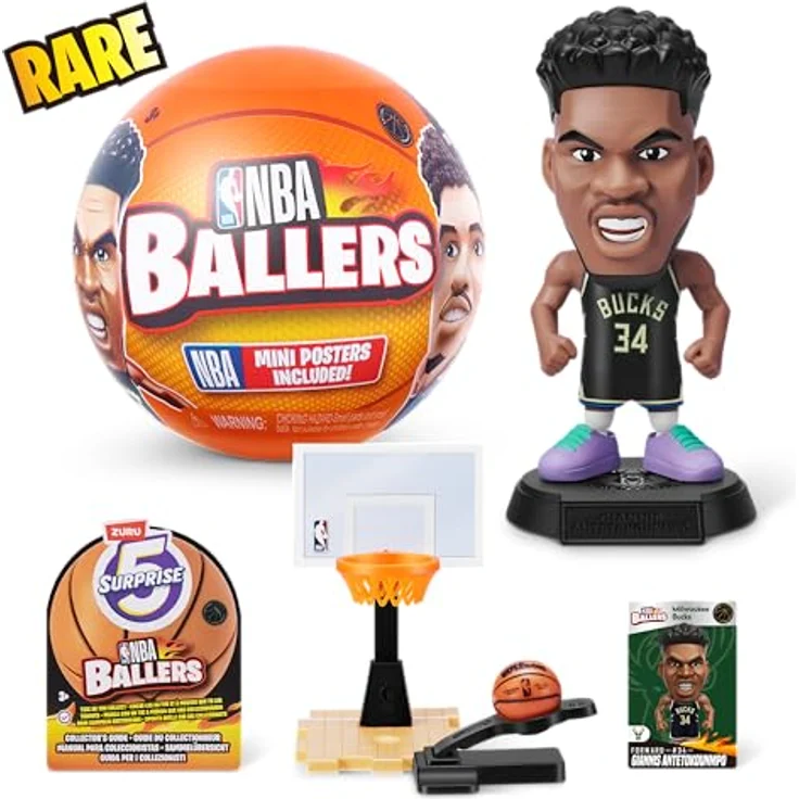 Zuru 5 Surprise NBA Ballers Serie 2, Sammelfiguren mit 36 Spielern und 9 seltenen Figuren, Mehrfarbig – Bild 5