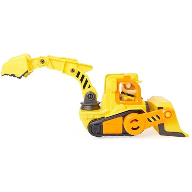 Spin Master Rubble & Crew, Core Vehicle Solid Rubble mit beweglicher Planierraupenschaufel und abnehmbarer Rubble-Spielfigur – Bild 9