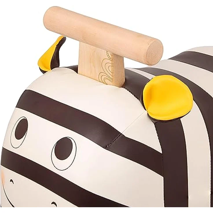 B. toys Rutschauto aus Holz – Rutscher Zebra auf Rollen für Kinder und Babys, Kinderfahrzeug, Rutschfahrzeug, Babyrutscher, Spielzeug ab 18 Monaten – Bild 5