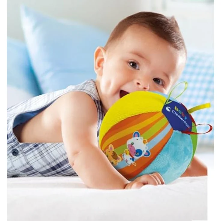 Clementoni Baby, Musikalischer Ball, elektronischer Spielzeugball mit Tierlauten und Melodien, 3+ Monate – Bild 2