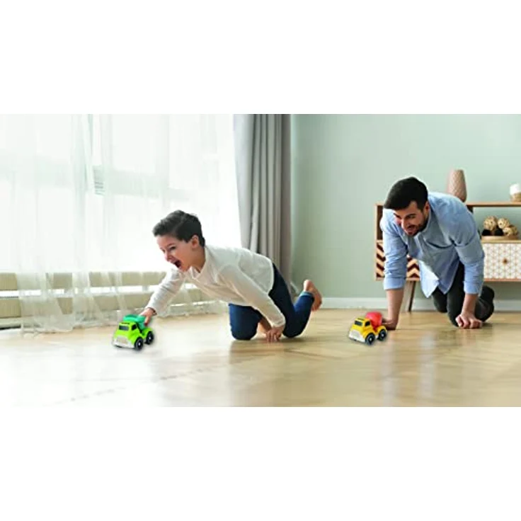 Lexibook® Spielzeug-Krankenwagen Bio-Plastik, 2er Set mit Betonmischer und Kipplaster, für Kinder ab 18 Monaten – Bild 4