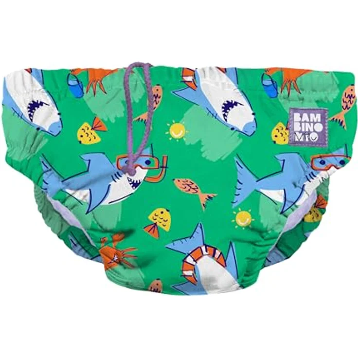 Bambino Mio Wiederverwendbare Schwimmwindel Flosse, für Babys 6-12 Monate, hygienisch, maschinenwaschbar, ideal für Schwimmbad und Strand. – Bild 1