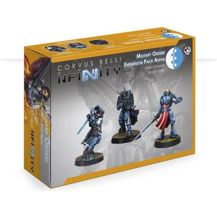 Infinity Infinity Military Orders Expansion Pack Alpha, Sammelfigur mit militärischem Charakter und historischen Angriffstaktiken