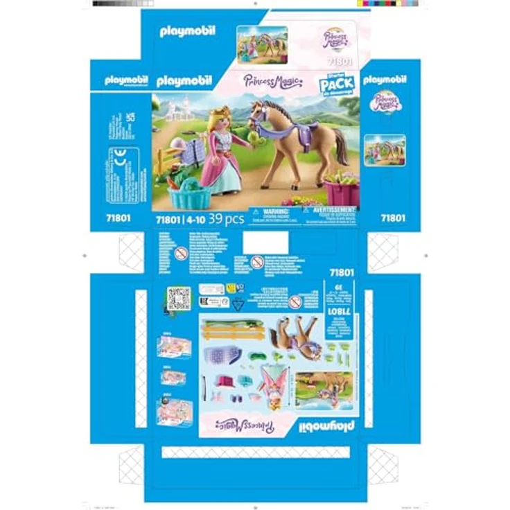 PLAYMOBIL 71801 Prinzessin mit Pferd, abnehmbarer Rock und elegantes Design aus der Princess Magic Reihe – Bild 7