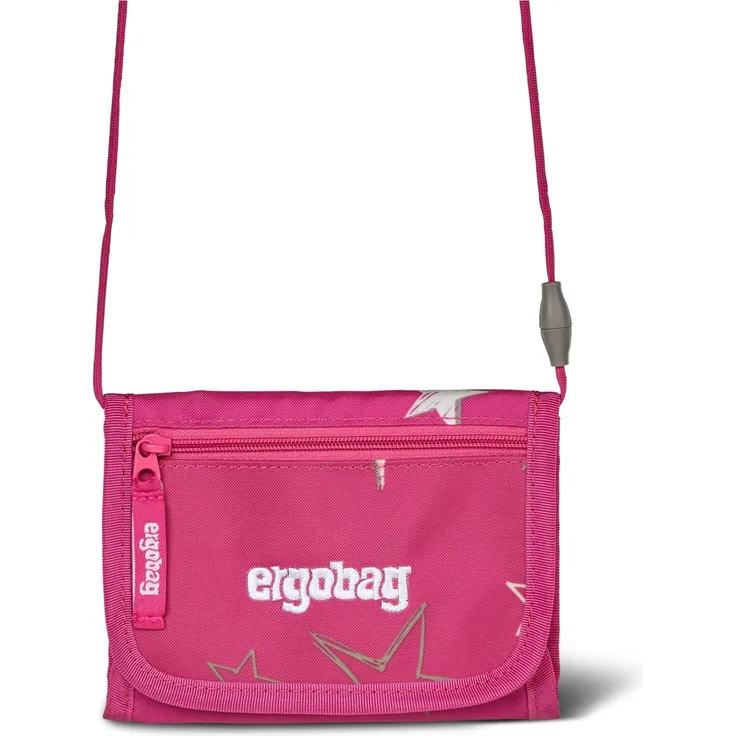 ergobag Geldbörse Brustbeutel (Portemonnaie) für Kinder, organisiert und griffbereit in Blau