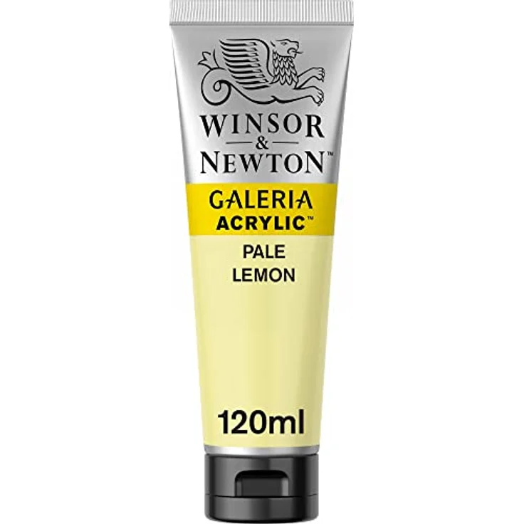 Winsor & Newton Galeria Acrylfarbe, hohe Pigmentierung, lichtecht, buttrige Konsistenz, 120 ml Tube - Zitronengelb Blass – Bild 1