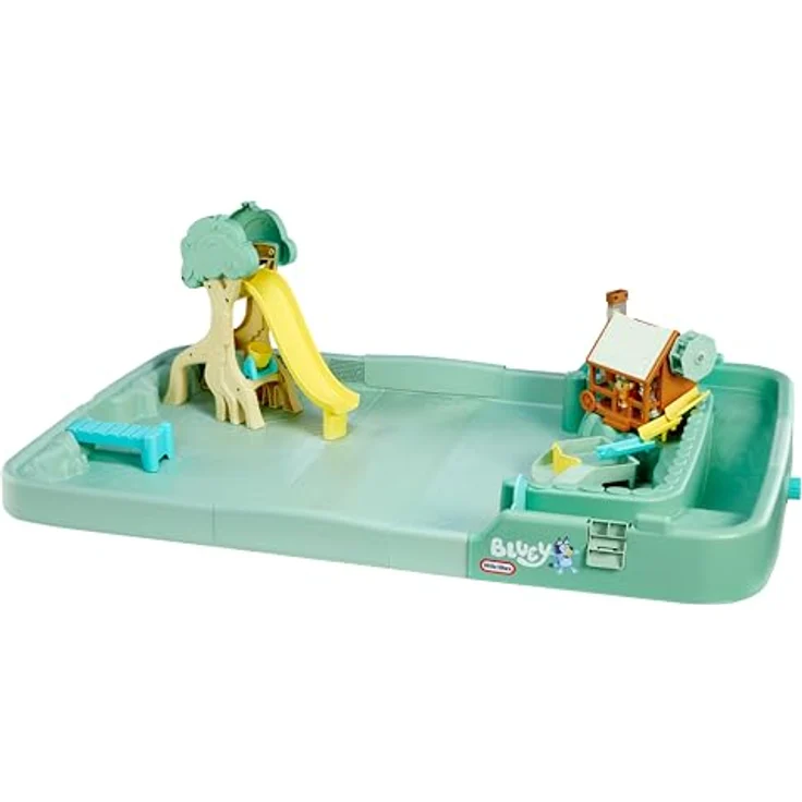 Blueys Bluey Figur Am Teich Des Wildniscamps, interaktives Spielset mit Wasserpool, Grün, One Size – Bild 9