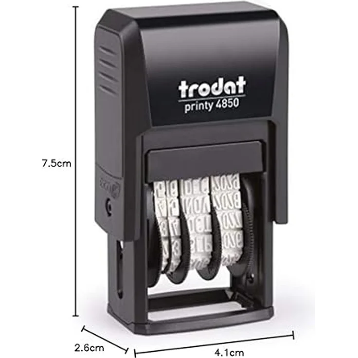 TRODAT Stempel Datumsstempel Printy 4850/L/ 3.8 mm Eingegangen, Selbstfärbend mit Lagertext, 2-farbig. – Bild 9