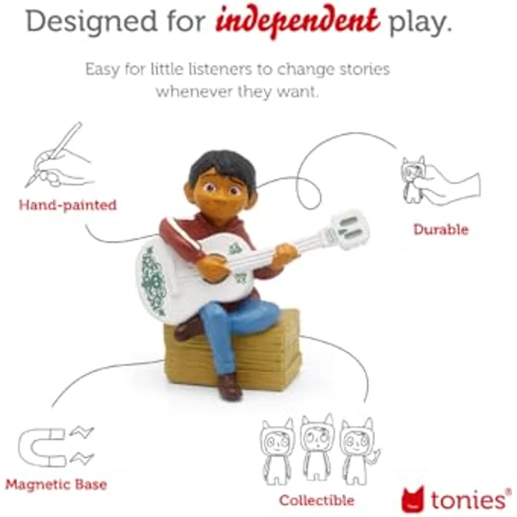 tonies Disney Coco Audio Character für Toniebox, Hörbuch mit 46 Minuten Laufzeit, handbemalt und kindgerecht – Bild 3
