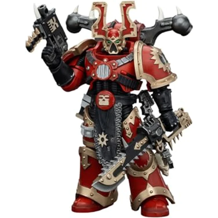 JOYTOY Warhammer 40k Action Figure 1/18 World Eaters Khorne Berzerker, 13 cm, beweglich mit Zubehör – Bild 1