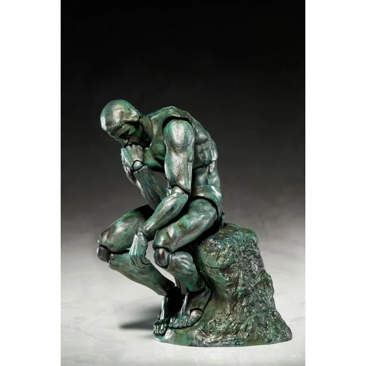 FREEing Figma Actionfigur The Thinker, 16 cm, detailreiche Sammelfigur mit hohem Bewegungsgrad und Zubehör
