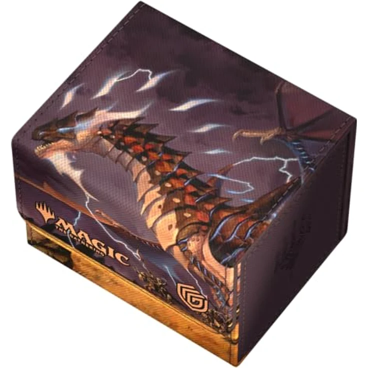 Ultimate Guard Sidewinder 100+ Xenoskin, Magic: The Gathering "Tarkir: Dragonstorm" Ghostfire - Neriv, Heart of the Storm, für 100 Double-Sleeve oder 120 Single-Sleeve-Karten, schwarz – Bild 3