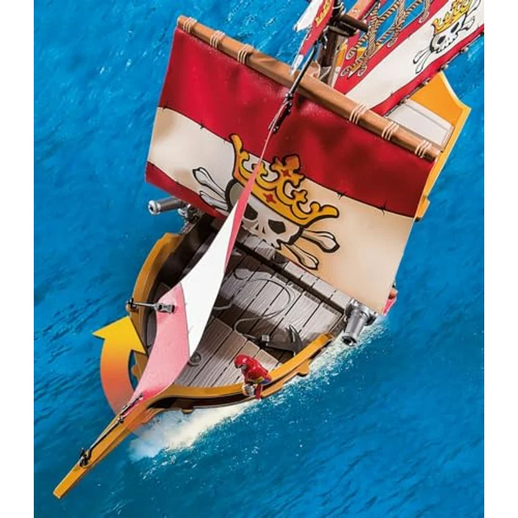 Playmobil® Piratenschiff (71418), Pirates Konstruktions-Spielset, (101 St), Made in Europe – Bild 4