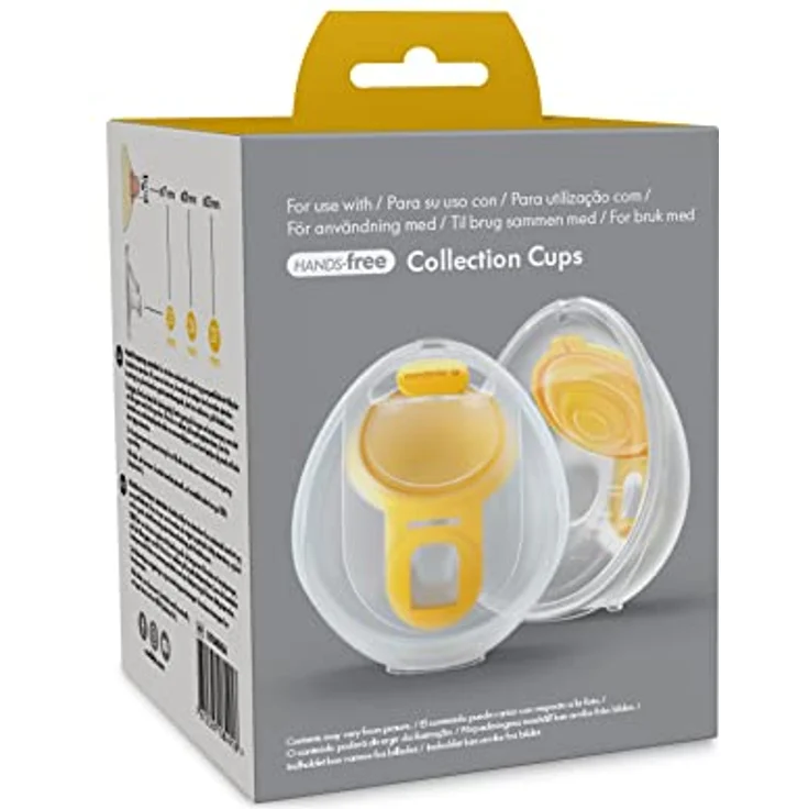 Medela Hands-free Brusthauben, 2 x Brusthauben, BPA-frei, Zubehör für Hands-free Milchpumpe, Auffangschalen, 3 Größen erhältlich – Bild 2