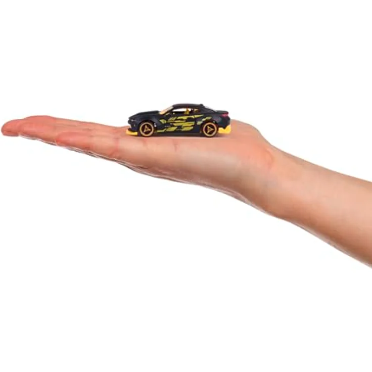 majORETTE Spielzeug-Auto Limited Edition 10, Geschenkset mit 5 Metall-Modellautos (Renault Clio schwarz, Porsche 911 GT3 Cup grau, Nissan GT-R weiß, Bugatti Chiron Pur Sport weiß, Chevrolet Camaro schwarz), je 7,5 cm, für Kinder ab 3 Jahren – Bild 6