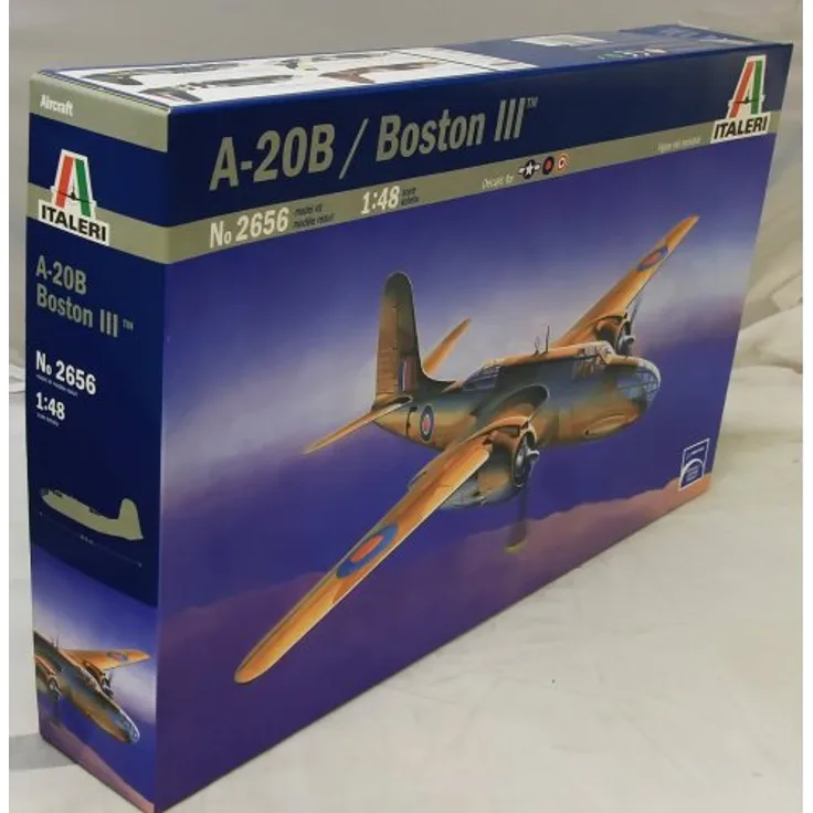 Italeri 510002656 - 1:48 A-20B / Boston III Modellflugzeug, Maßstab 1:48