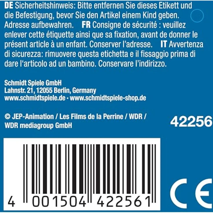 Schmidt Spiele 42256 Bobo Siebenschläfer, schlafend, 25 cm Plüschfigur, hochwertiger Plüsch, weltweit beliebter Charakter, handwaschbar, ab 0 Jahren – Bild 2