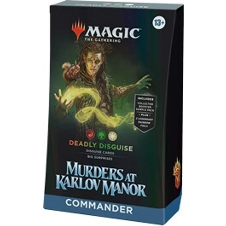 heo MTG Murders at Karlov Manor Commander-Deck Versteckte Drohung DE, spielfertiges Deck mit 100 Karten für 4 Spieler im Limited-Format